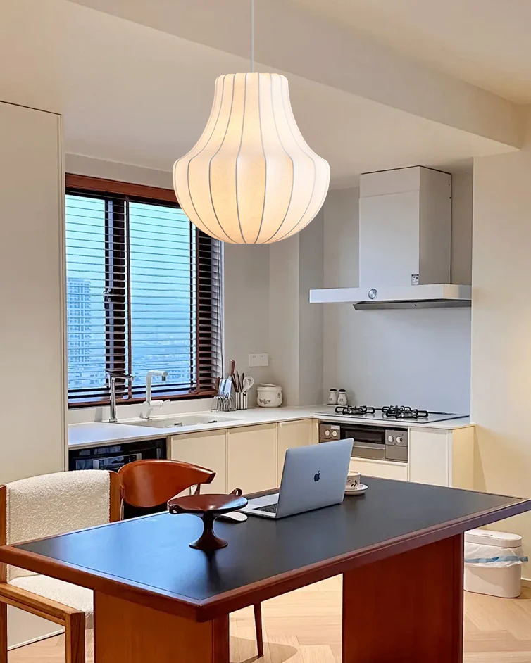 WOMO Japandi Silk Pendant Light-WM2953 - Image 3