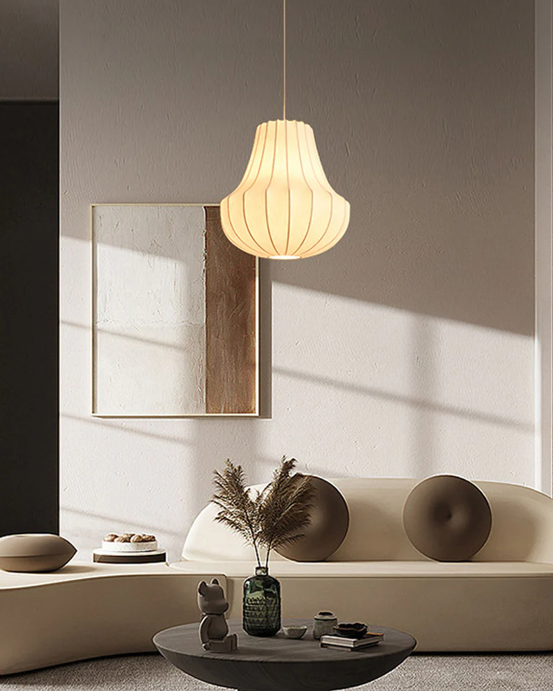 WOMO Japandi Silk Pendant Light-WM2953 - Image 4