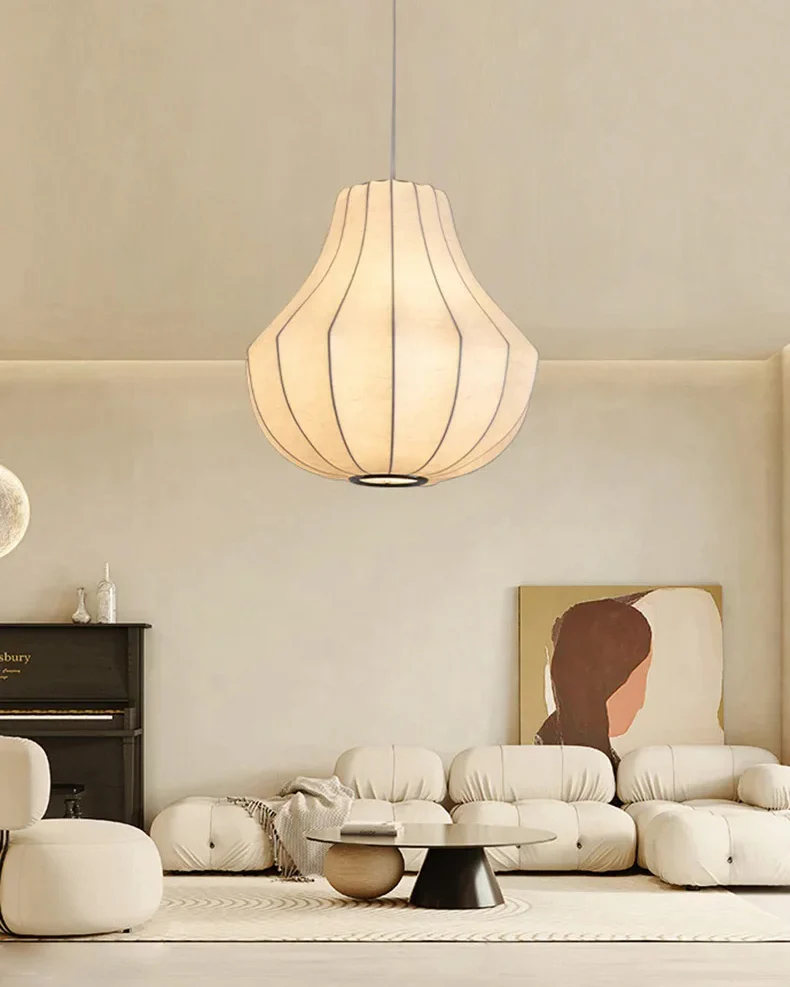 WOMO Japandi Silk Pendant Light-WM2953 - Image 6