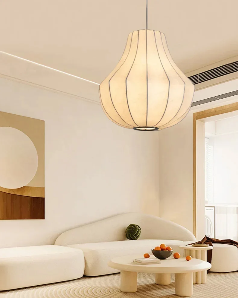 WOMO Japandi Silk Pendant Light-WM2953 - Image 7
