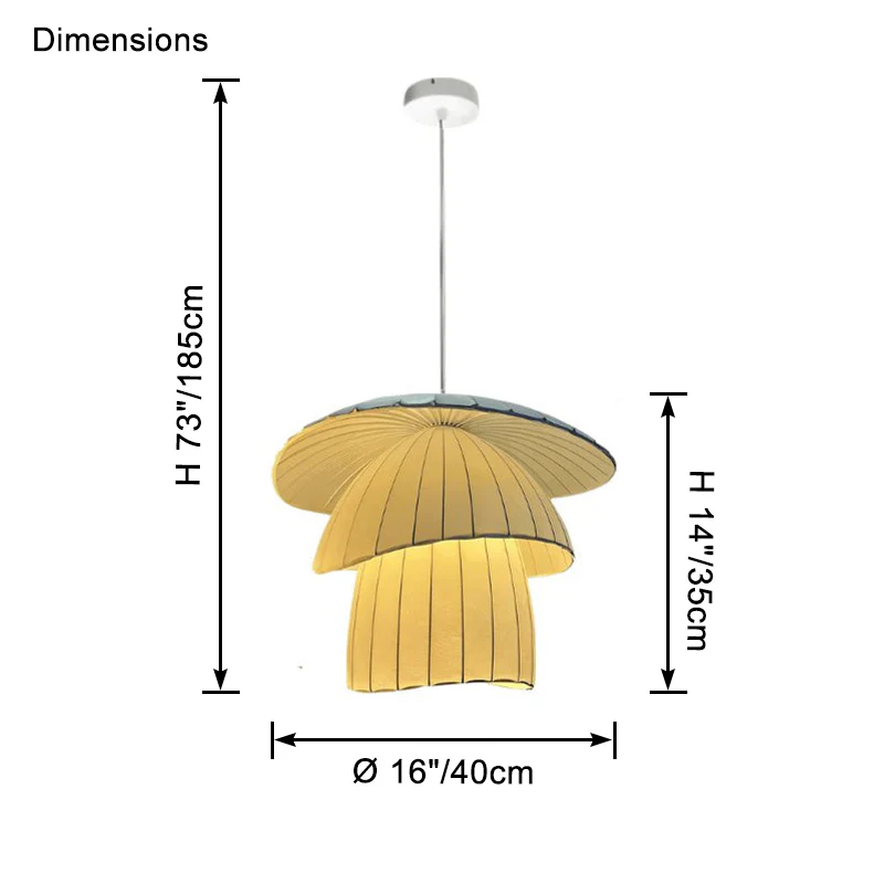 WOMO Japandi Coir Silk Pendant Light-WM2963 - Image 8