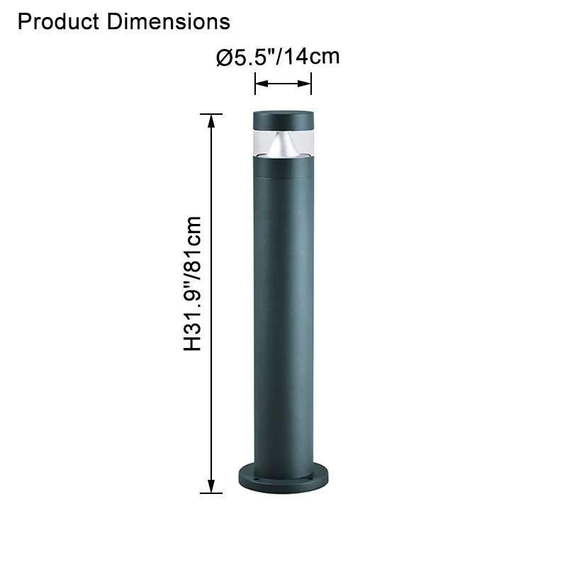 WOMO Landscape Bollard Light-WM9134 - Image 24