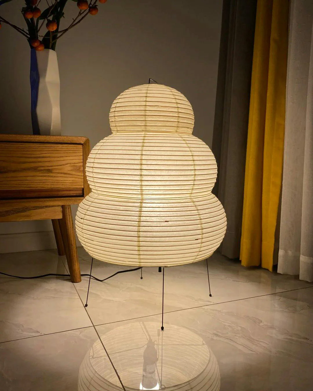 WOMO Lantern Fabric Floor Lamp-WM7091 - Image 11