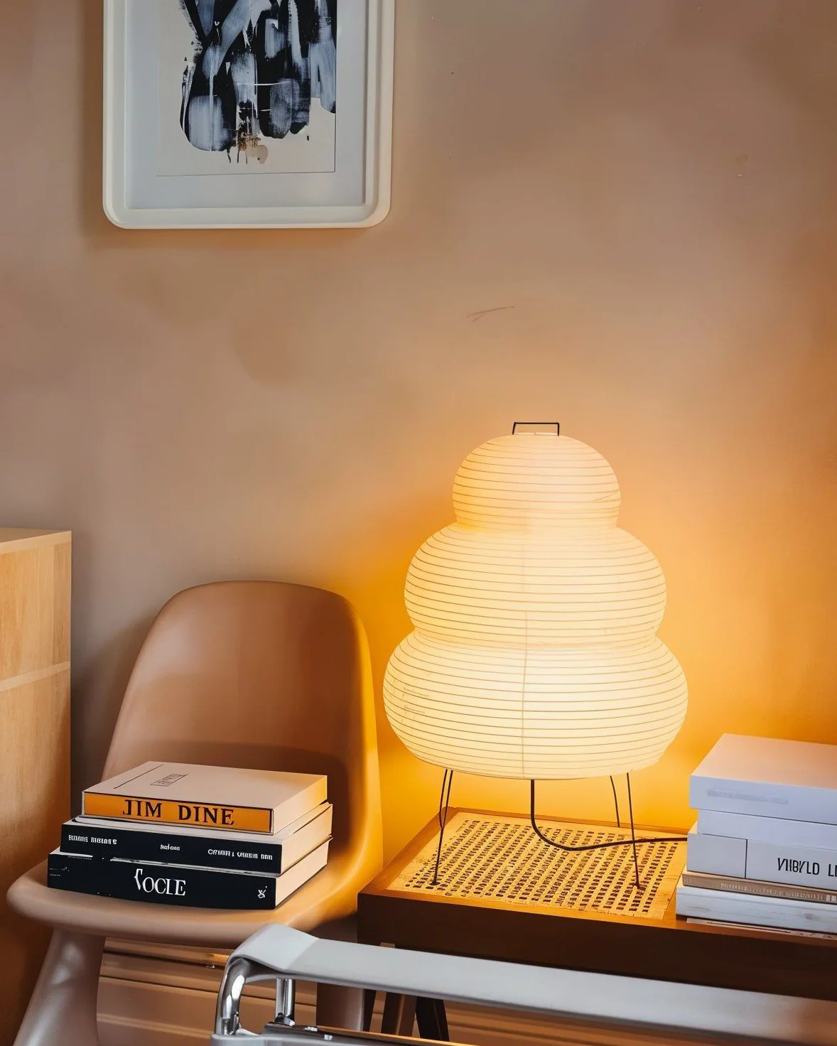 WOMO Lantern Fabric Floor Lamp-WM7091 - Image 2