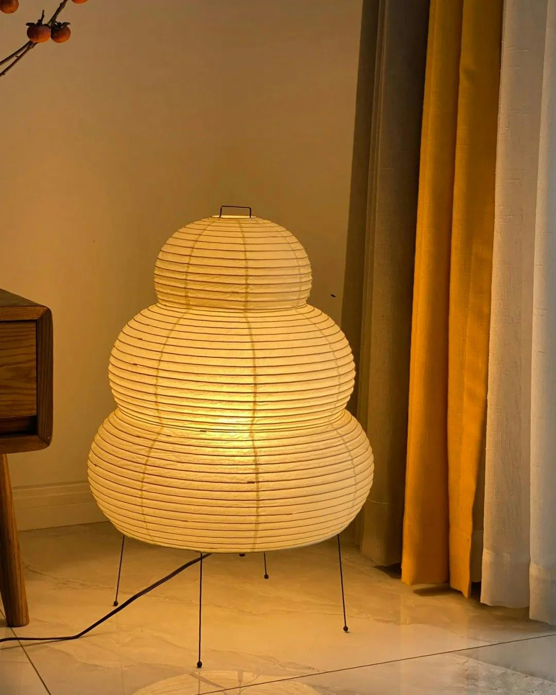 WOMO Lantern Fabric Floor Lamp-WM7091 - Image 3