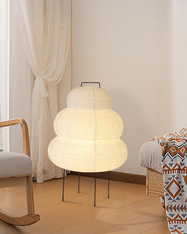 WOMO Lantern Fabric Floor Lamp-WM7091 - Image 6