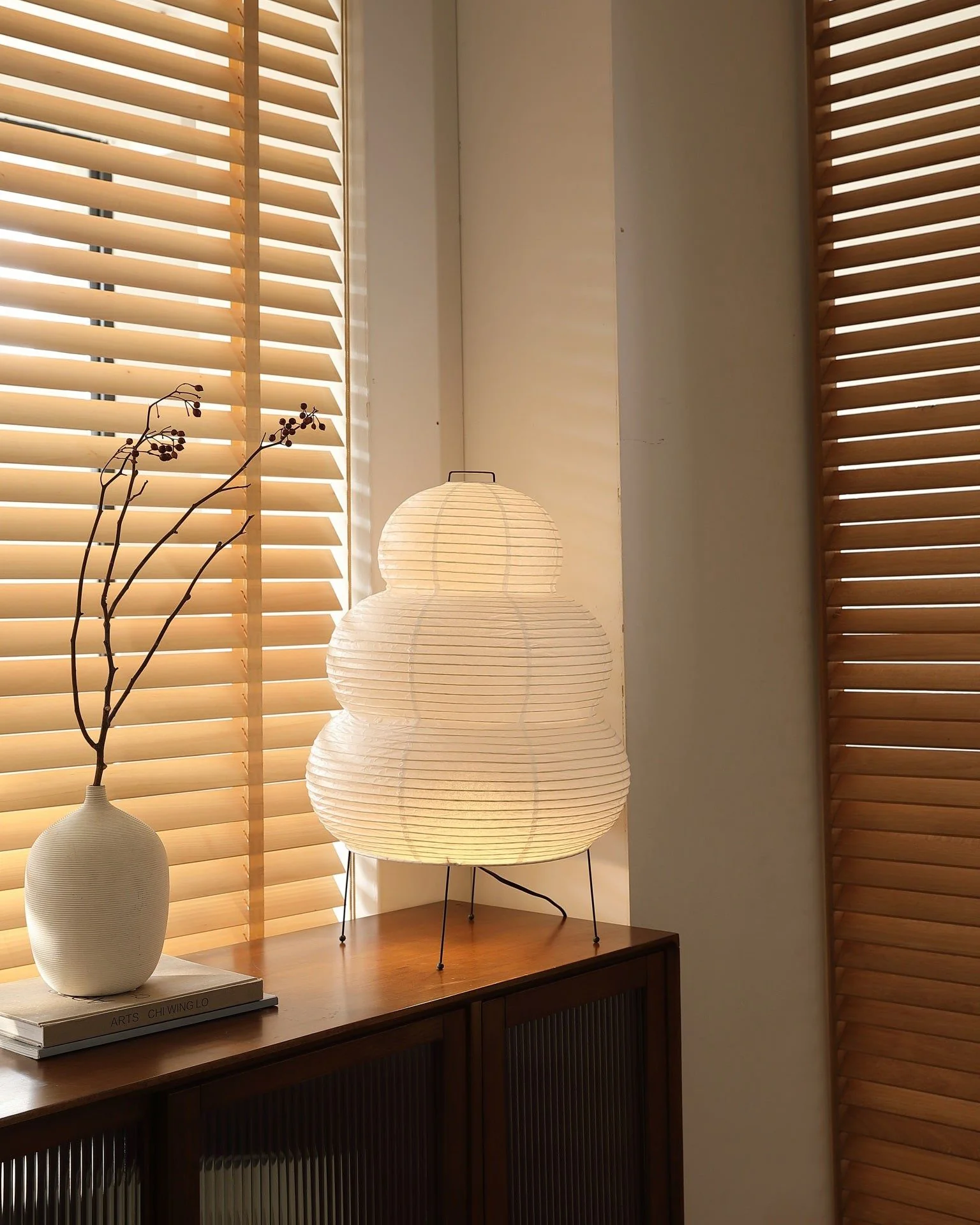 WOMO Lantern Fabric Floor Lamp-WM7091 - Image 7