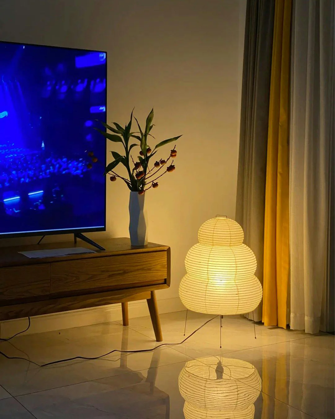 WOMO Lantern Fabric Floor Lamp-WM7091 - Image 8
