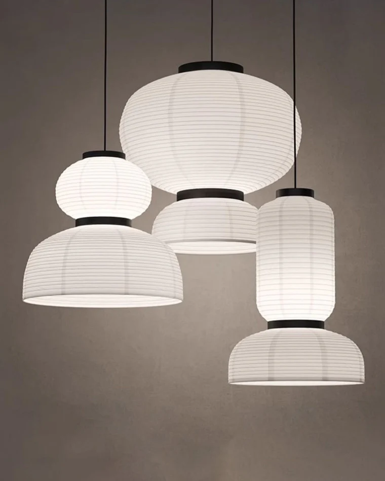 WOMO Lantern Silk Pendant Light-WM2472 - Image 10