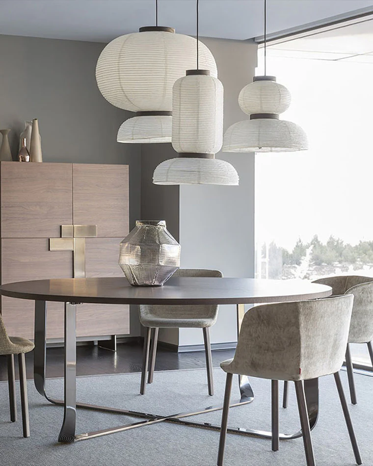 WOMO Lantern Silk Pendant Light-WM2472 - Image 14
