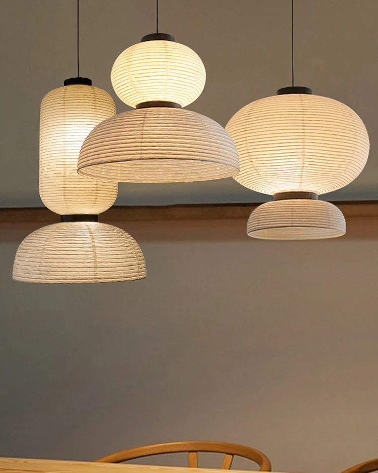 WOMO Lantern Silk Pendant Light-WM2472 - Image 15