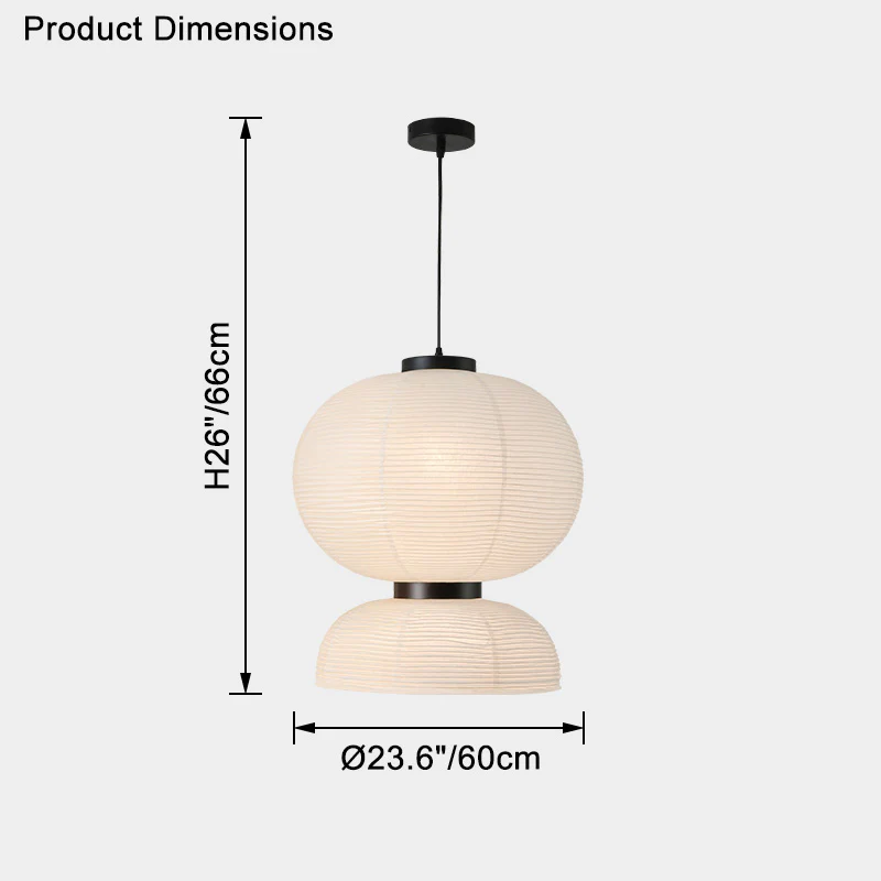 WOMO Lantern Silk Pendant Light-WM2472 - Image 17