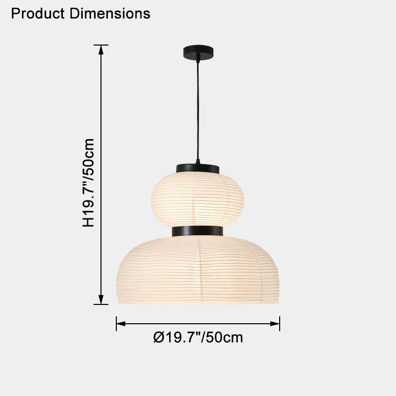 WOMO Lantern Silk Pendant Light-WM2472 - Image 21