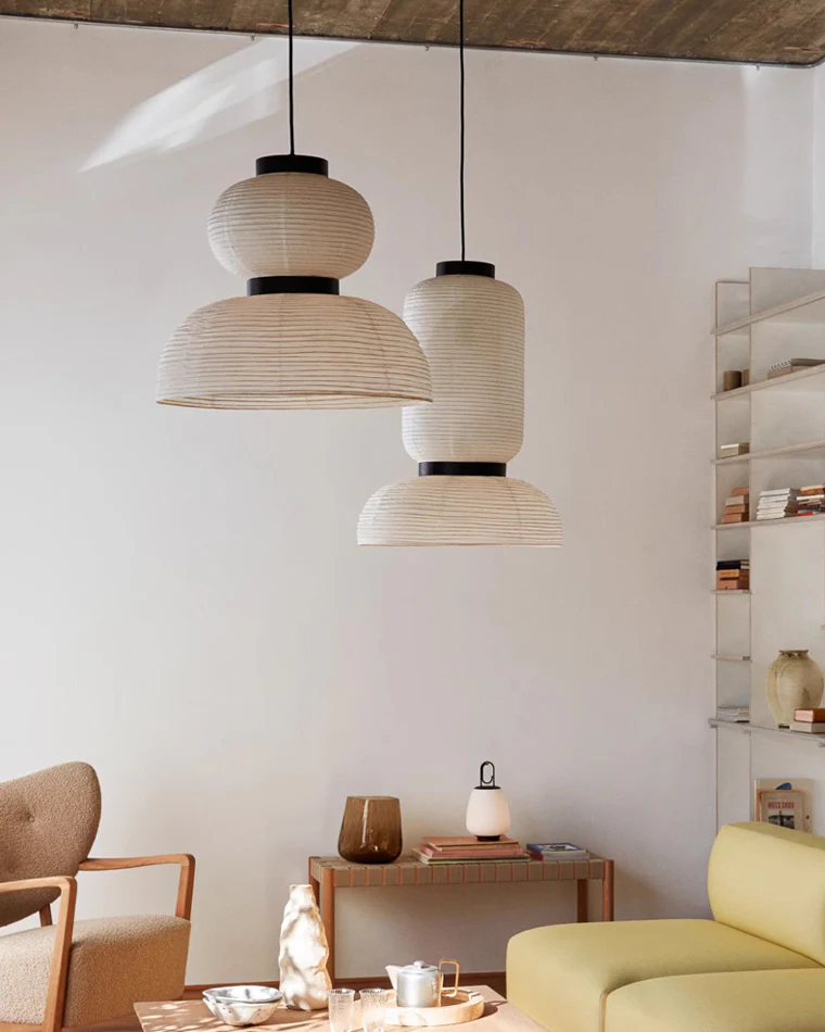 WOMO Lantern Silk Pendant Light-WM2472 - Image 7