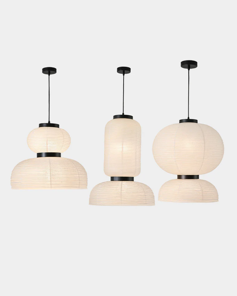 WOMO Lantern Silk Pendant Light-WM2472 - Image 9