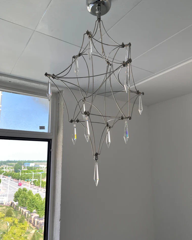 WOMO Large Sculptural Crystal Chandelier-WM2201 - Image 10