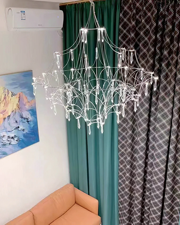 WOMO Large Sculptural Crystal Chandelier-WM2201 - Image 105