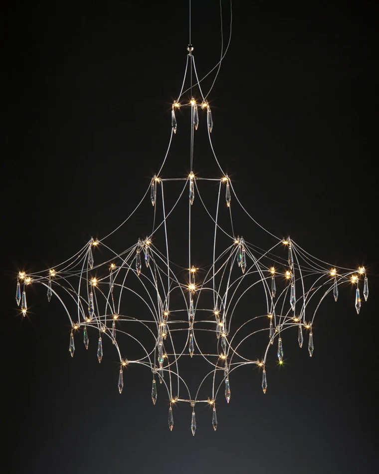 WOMO Large Sculptural Crystal Chandelier-WM2201 - Image 106