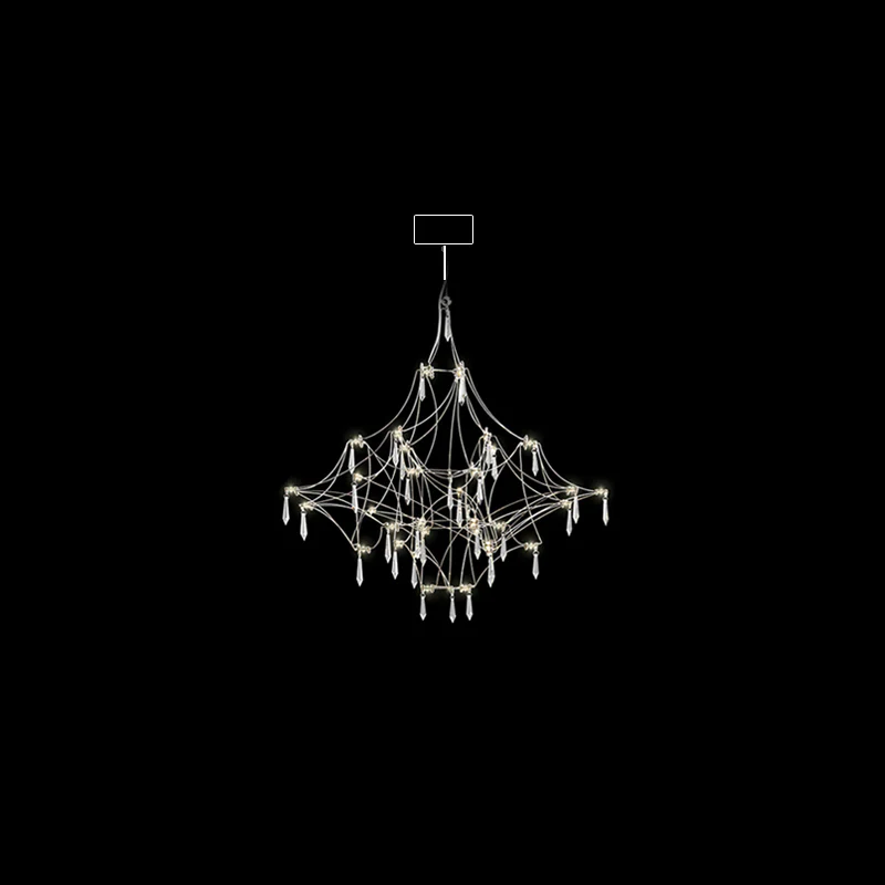 WOMO Large Sculptural Crystal Chandelier-WM2201 - Image 112