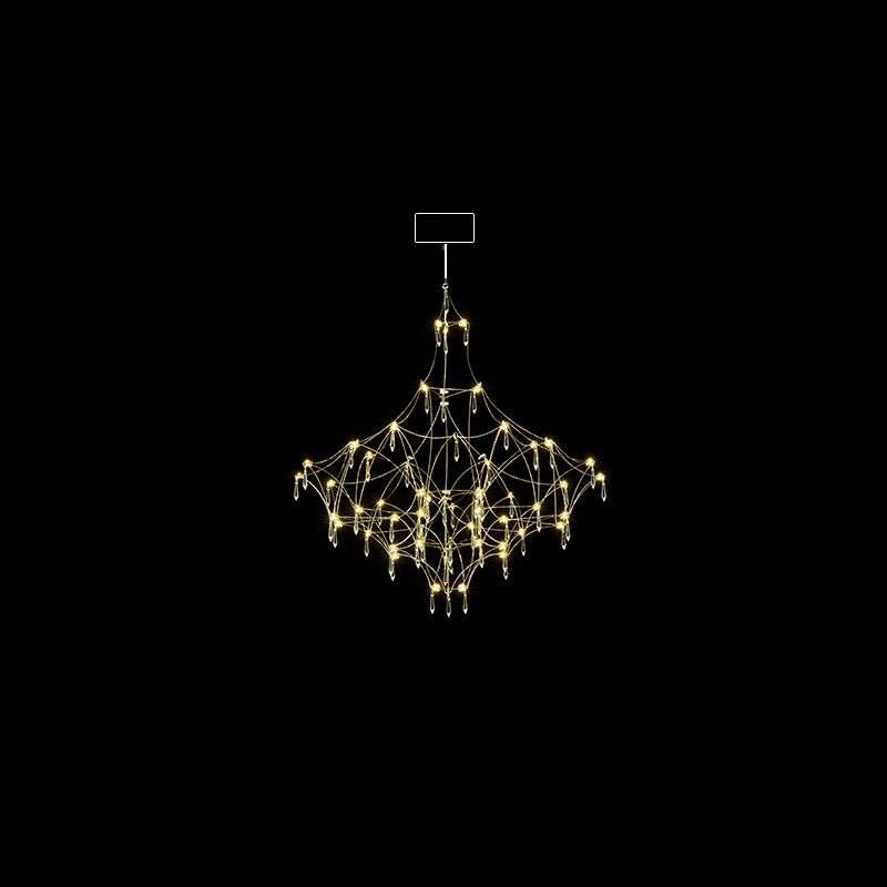 WOMO Large Sculptural Crystal Chandelier-WM2201 - Image 118