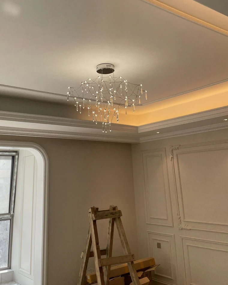 WOMO Large Sculptural Crystal Chandelier-WM2201 - Image 12