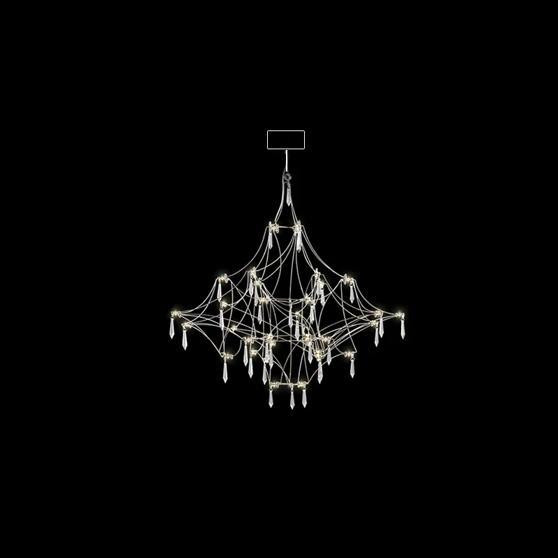WOMO Large Sculptural Crystal Chandelier-WM2201 - Image 120