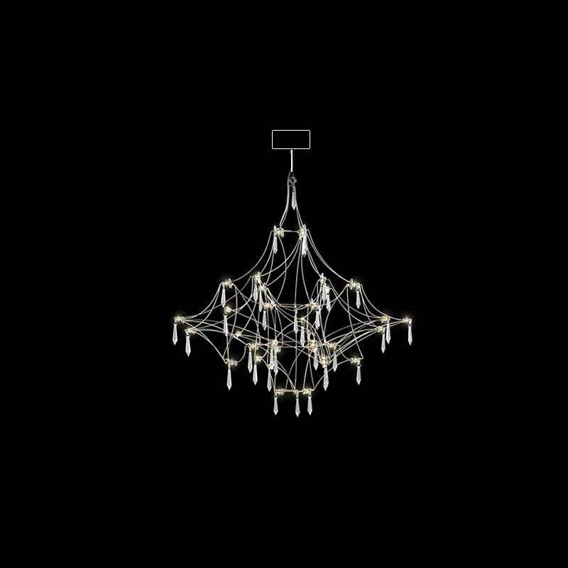 WOMO Large Sculptural Crystal Chandelier-WM2201 - Image 124