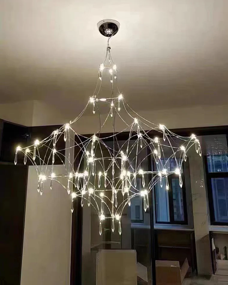 WOMO Large Sculptural Crystal Chandelier-WM2201 - Image 13