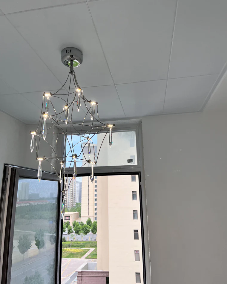 WOMO Large Sculptural Crystal Chandelier-WM2201 - Image 14