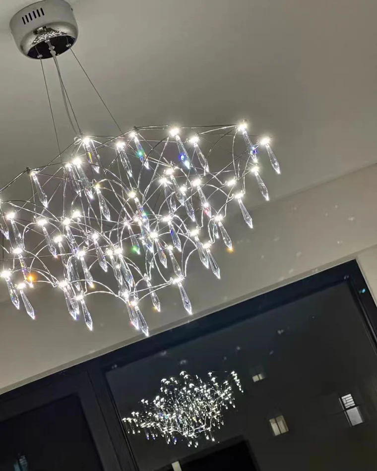 WOMO Large Sculptural Crystal Chandelier-WM2201 - Image 15
