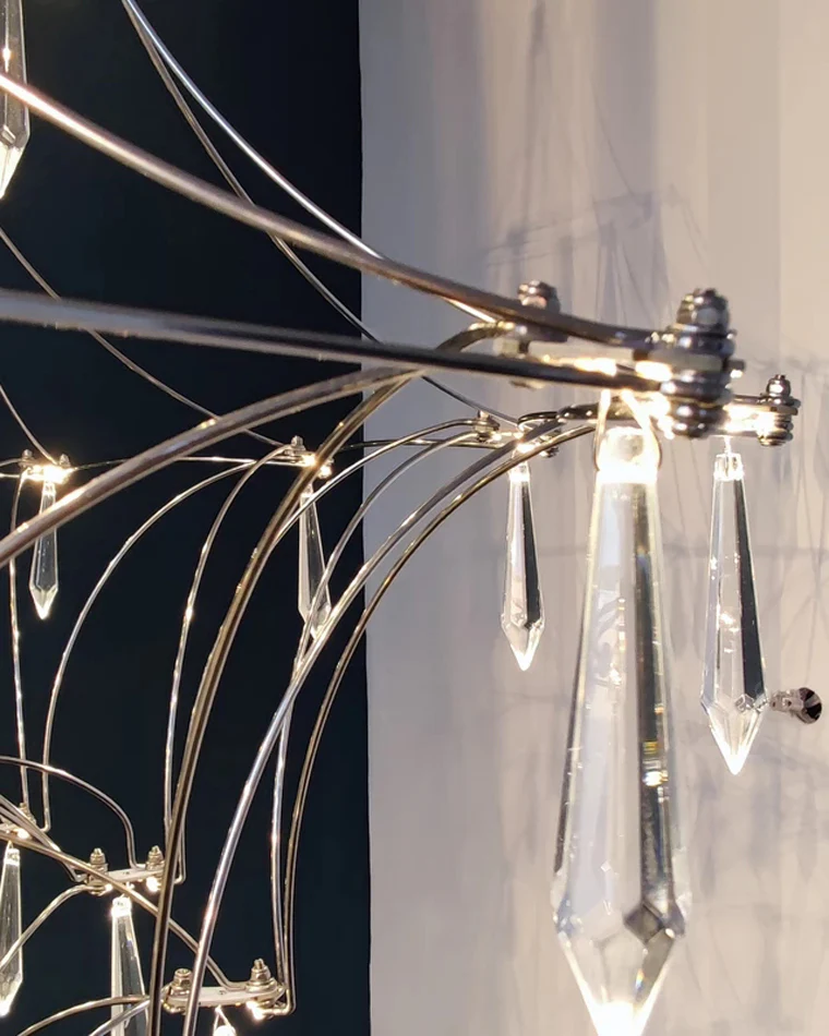 WOMO Large Sculptural Crystal Chandelier-WM2201 - Image 27
