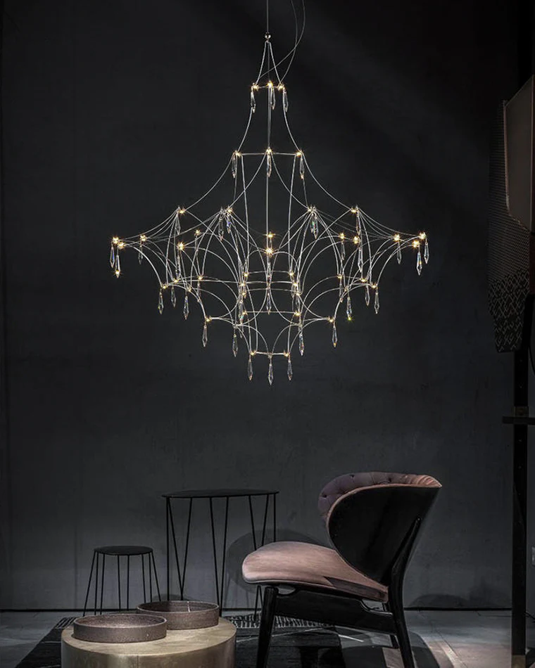 WOMO Large Sculptural Crystal Chandelier-WM2201 - Image 28
