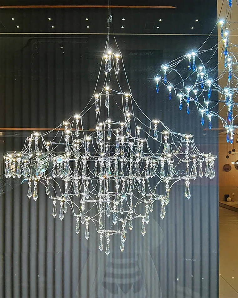 WOMO Large Sculptural Crystal Chandelier-WM2201 - Image 29