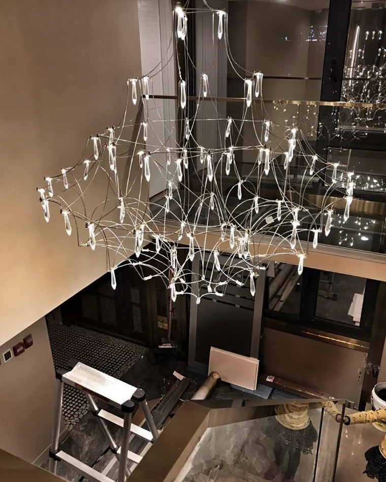 WOMO Large Sculptural Crystal Chandelier-WM2201 - Image 30