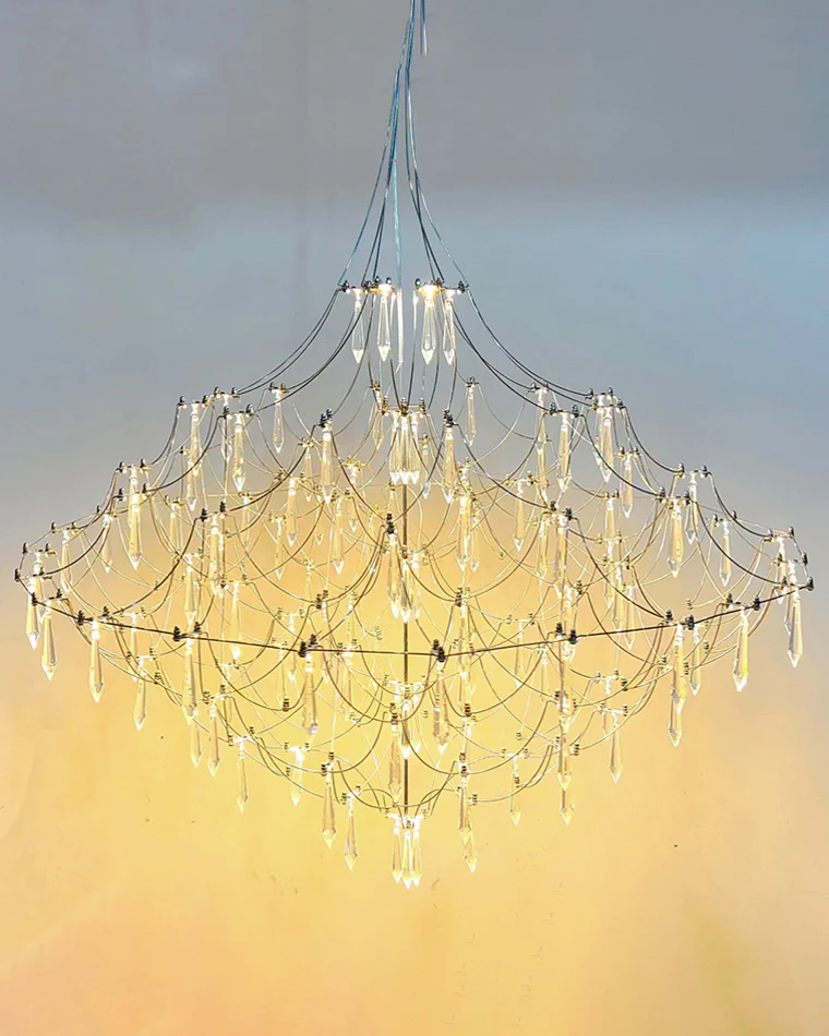 WOMO Large Sculptural Crystal Chandelier-WM2201 - Image 34