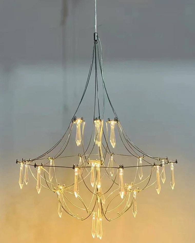WOMO Large Sculptural Crystal Chandelier-WM2201 - Image 36