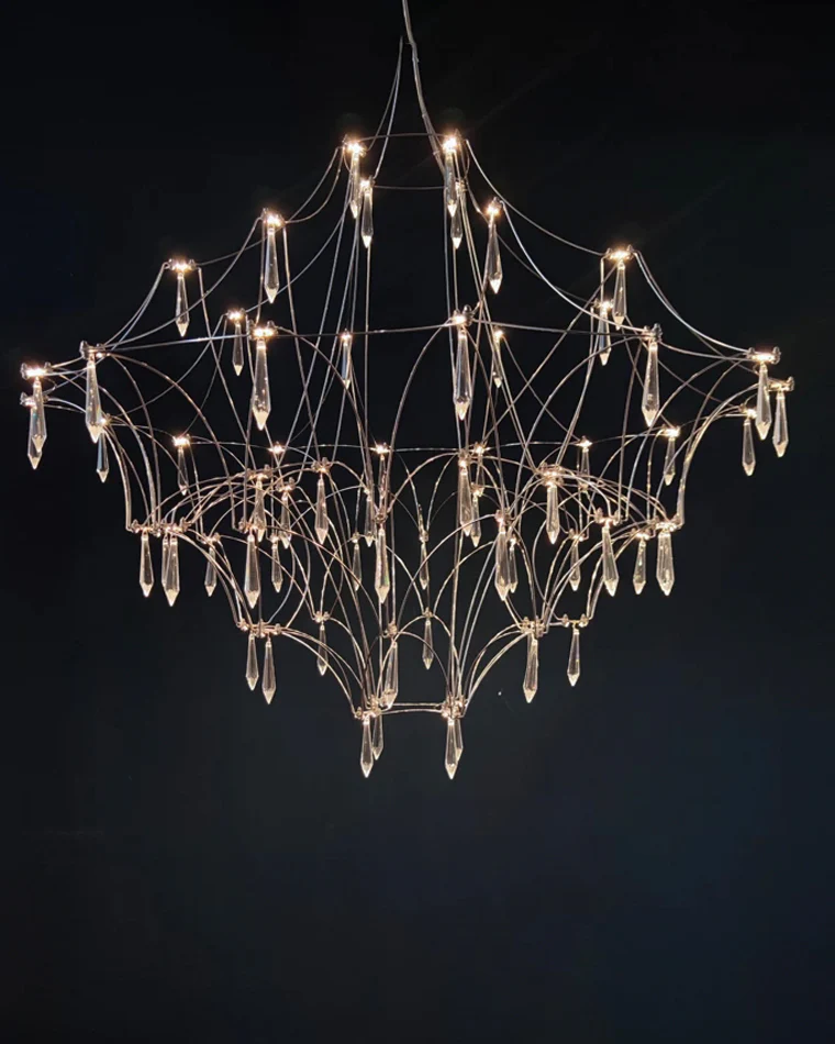 WOMO Large Sculptural Crystal Chandelier-WM2201 - Image 37