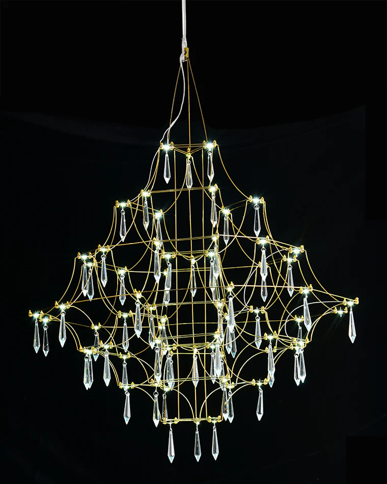WOMO Large Sculptural Crystal Chandelier-WM2201 - Image 39