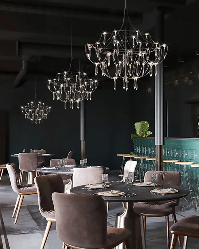 WOMO Large Sculptural Crystal Chandelier-WM2201 - Image 40