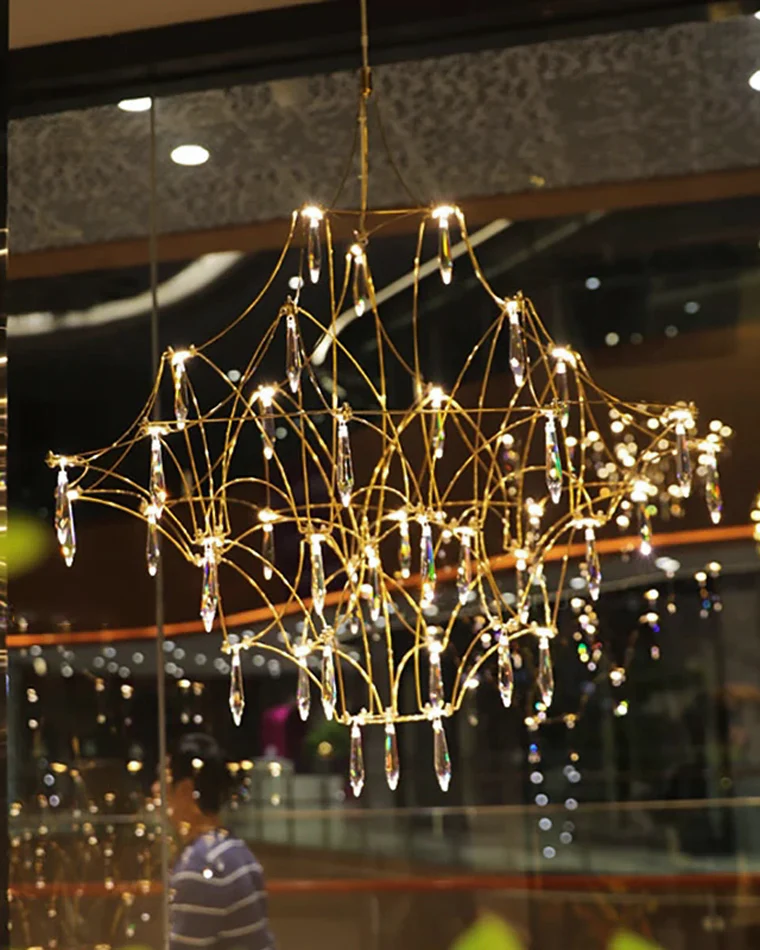 WOMO Large Sculptural Crystal Chandelier-WM2201 - Image 43