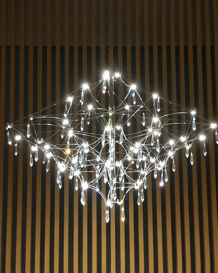 WOMO Large Sculptural Crystal Chandelier-WM2201 - Image 44