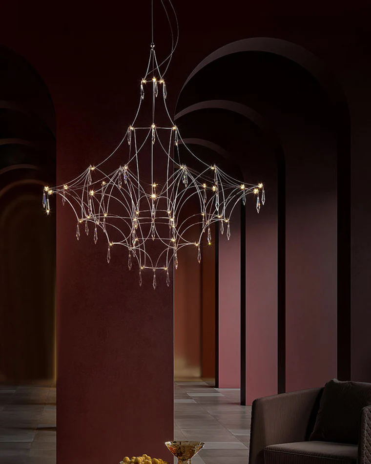 WOMO Large Sculptural Crystal Chandelier-WM2201 - Image 45