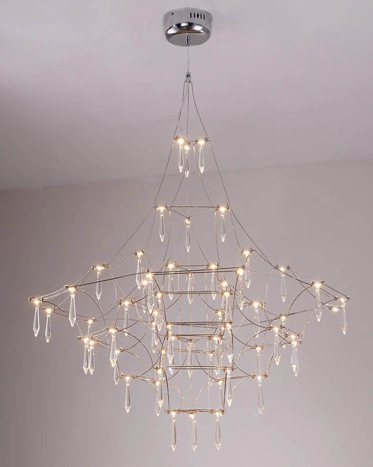 WOMO Large Sculptural Crystal Chandelier-WM2201 - Image 49
