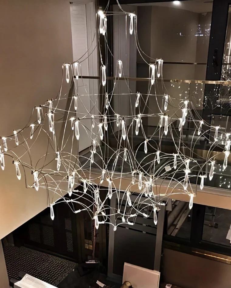 WOMO Large Sculptural Crystal Chandelier-WM2201 - Image 5