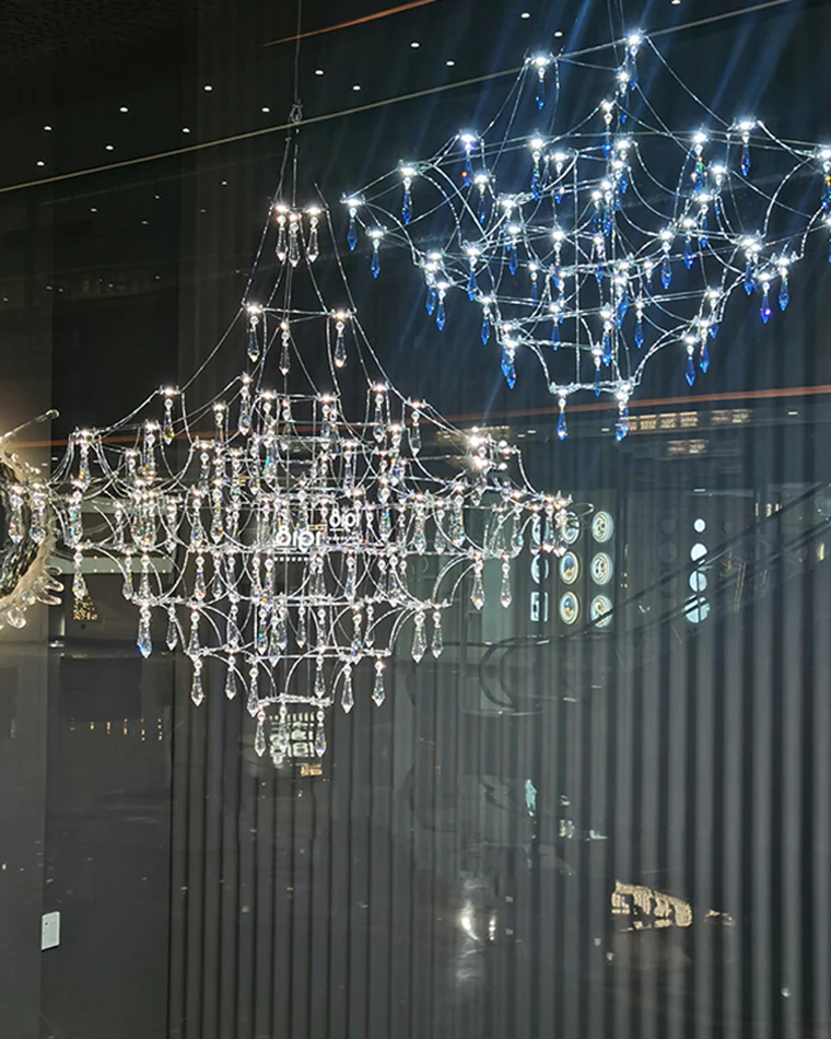 WOMO Large Sculptural Crystal Chandelier-WM2201 - Image 51