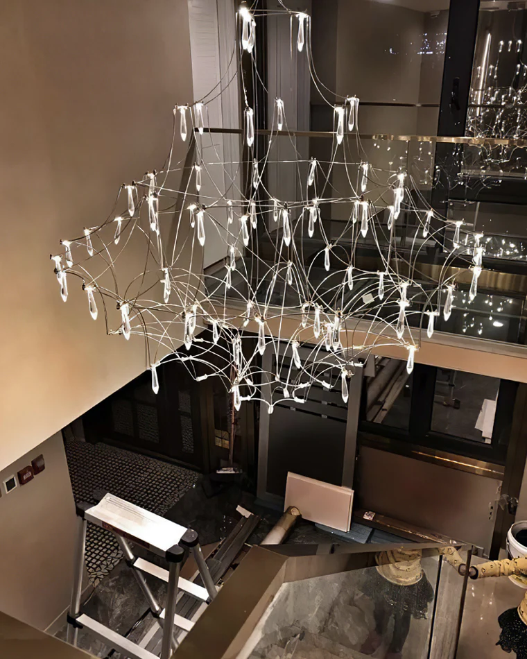 WOMO Large Sculptural Crystal Chandelier-WM2201 - Image 54