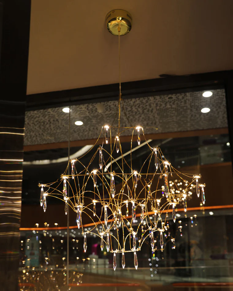 WOMO Large Sculptural Crystal Chandelier-WM2201 - Image 56