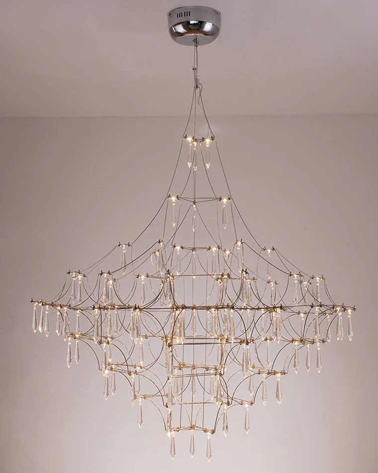 WOMO Large Sculptural Crystal Chandelier-WM2201 - Image 57