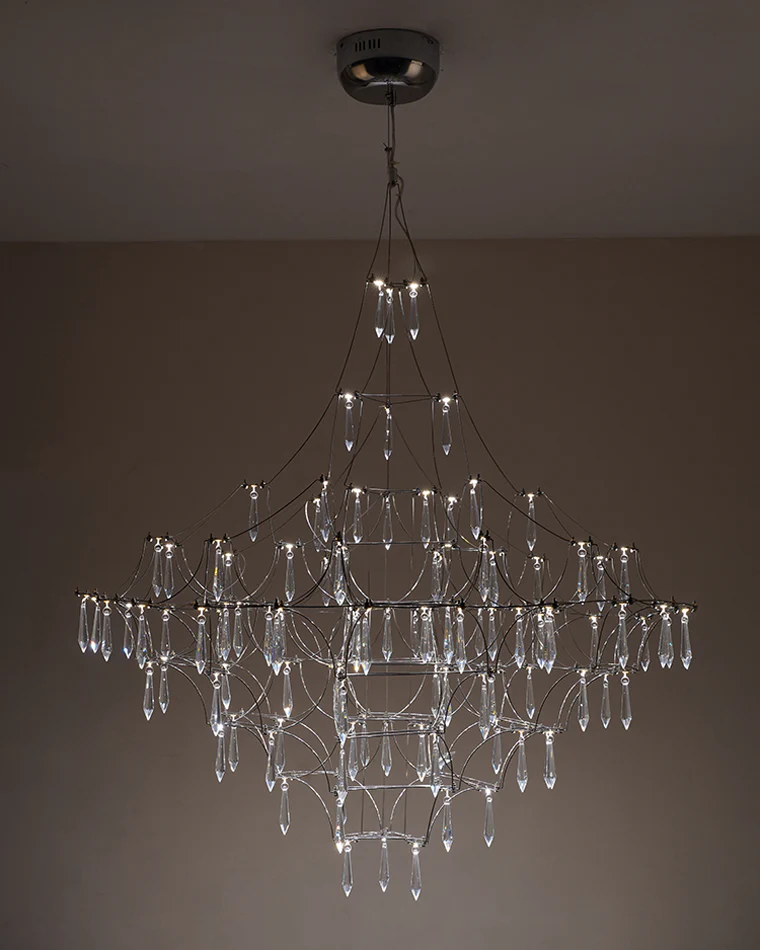 WOMO Large Sculptural Crystal Chandelier-WM2201 - Image 58