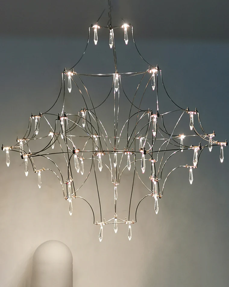 WOMO Large Sculptural Crystal Chandelier-WM2201 - Image 61